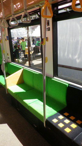 札幌市電 1101車内