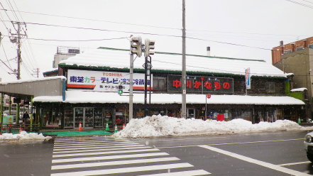 滝川の街並み