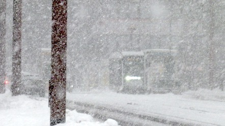 冬の札幌市電