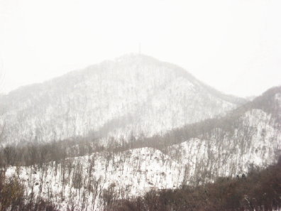 冬の藻岩山