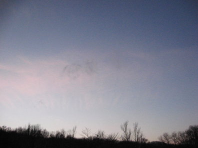 夕方の空模様