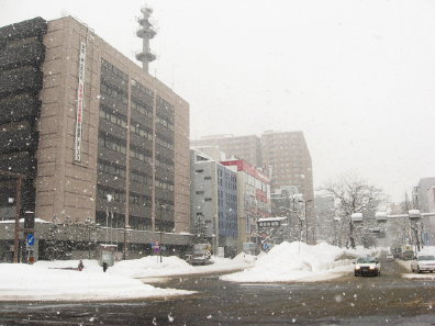 冬の札幌市内