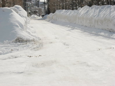 冬の札幌市内